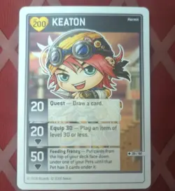 Maplestory iTCG Card Keaton 39/60 2008 WOTC Trading Game Uncommon Card - Image 3