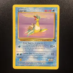 Lapras 25/62 Fossil Non-holo NM WOTC Vintage Pokémon Card Rare - Image 3