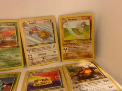 Job lot of 9 Base & Jungle set 1999 original pokemon cards Seel Kadabra Fearow - Image 16