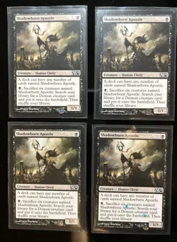 SHADOWBORN APOSTLE X4 2014 Core Set M14 Magic MTG MINT CARD - Image 2