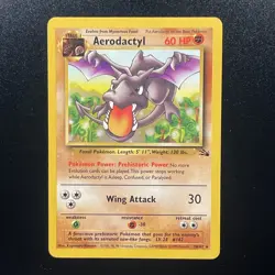 Aerodactyl 16/62 Fossil Non-holo NM WOTC Vintage Pokémon Card Rare - Image 1