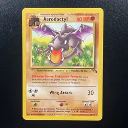 Aerodactyl 16/62 Fossil Non-holo NM WOTC Vintage Pokémon Card Rare - Image 3