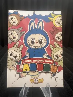 The Monsters Flower #61 - Blue Holo - Labubu Trading Card Game - Woow Stickers - Image 2