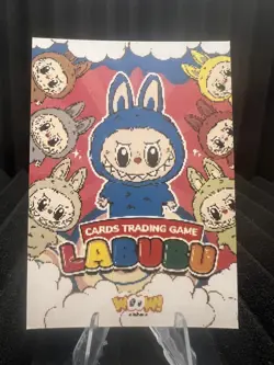 The Monsters Flower #61 - Blue Holo - Labubu Trading Card Game - Woow Stickers - Image 4