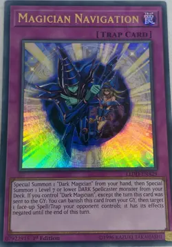 Magician Navigation LEDD-ENA29 Ultra Rare 1st Edition YuGiOh TCG Card - Image 1