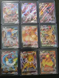 Eeveelution Vmax 9 Card Complete Set Pokemon Evolving Skies NM Umbreon Eevee - Image 1