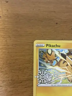 Pikachu 049/195 Holiday Calendar Promo Holo Snowflake Stamped Pokemon Card NM - Image 12