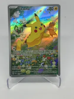 Pikachu 088 Pokemon Sv: Scarlet & Violet Promo Cards Holo Illustration Rare - Image 3