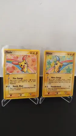 Minun & Plusle 67/101 69/101 Hidden Legends Non-Holo Pokemon Card LP - Image 1