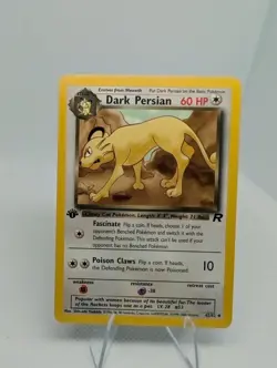 Dark Persian 42/82 1st Edition - Team Rocket Non Holo - Pokemon TCG Card - LP - Image 1
