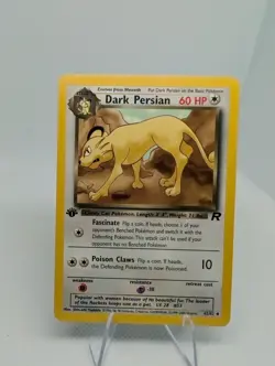 Dark Persian 42/82 1st Edition - Team Rocket Non Holo - Pokemon TCG Card - LP - Image 4