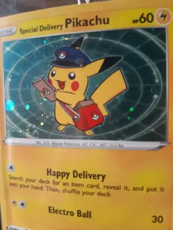Pokemon Card Special Delivery Pikachu Promo Card SEALED SWSH074 + Ornament - Image 7