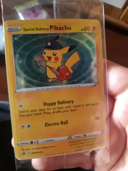 Pokemon Card Special Delivery Pikachu Promo Card SEALED SWSH074 + Ornament - Image 8