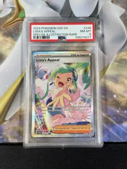 Pokémon Surging Sparks Lisia’s Appeal 246/191 Special Illustration Rare PSA 8 - Image 1