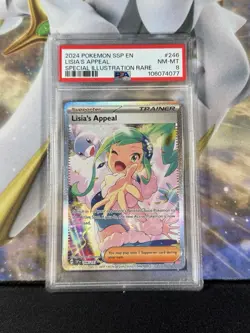 Pokémon Surging Sparks Lisia’s Appeal 246/191 Special Illustration Rare PSA 8 - Image 3