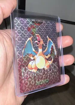 Charizard Red Prizm Prismatic Bandai Carddass JP Pokémon CUSTOM Card NM+ - Image 1