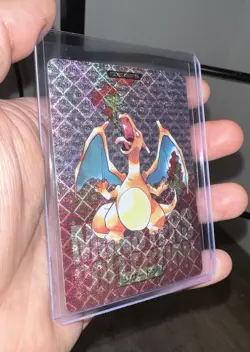 Charizard Red Prizm Prismatic Bandai Carddass JP Pokémon CUSTOM Card NM+ - Image 3