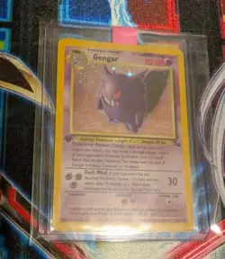 Gengar 1st First Edition Fossil 5/62 Holo Rare Pokemon card TCG English MP~HP - Image 15