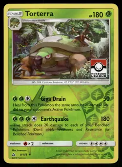 Torterra Reverse Holo (Pokemon League) 9/156 League & Championship Cards Pokemon - Image 1