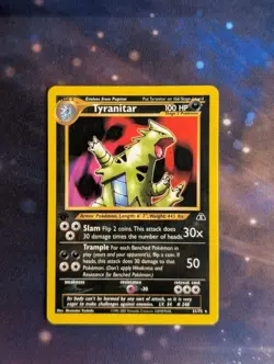 Pokemon Card Tyranitar 31/75 Neo Discovery 1st Edition Rare Non Holo WOTC Good - Image 8