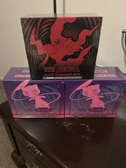 Pokemon TCG 2 Fusion Strike ETBs & 1 Astral Radiance ETB Sealed - Image 1