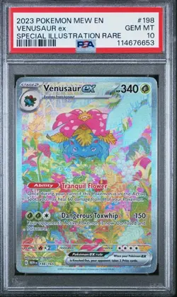 Venusaur ex 198/165 Special Illustration rare Pokemon Scarlet Violet 151 PSA 10 - Image 1