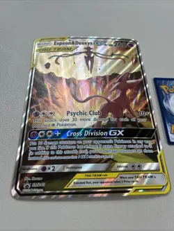 Pokemon TCG Cards Espeon & Deoxys GX SM240 Black Star Promo JUMBO / OVERSIZE - Image 7