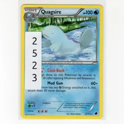 Pokémon TCG Quagsire 22/116 BW Plasma Freeze Regular Rare Card EN-LP 2013 - Image 3