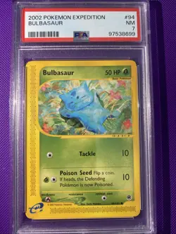 2002 Pokemon Expedition Bulbasaur 94/165 PSA 7 - Image 3