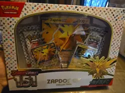 Pokémon TCG Scarlet and Violet 151 Zapdos EX Collection Box Sealed - Image 4