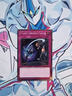 Different Dimension Ground 1st Edition Platinum Rare RA04 Yugioh Card - Image 1