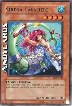 MERMAID KNIGHT • (Mermaid Knight) • Rare • DR2 IT137 • Unl • YUGIOH! ANDYCARDS - Image 1