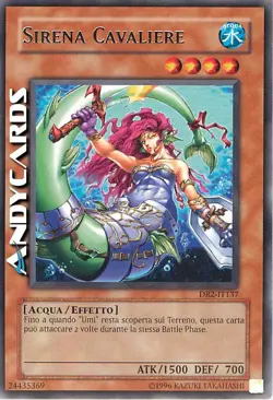 MERMAID KNIGHT • (Mermaid Knight) • Rare • DR2 IT137 • Unl • YUGIOH! ANDYCARDS - Image 2