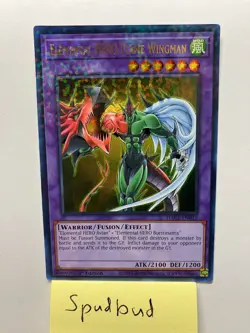 Elemental HERO Flame Wingman Duel Terminal UR HAC1-EN019 (Near Mint 1st Edition) - Image 3