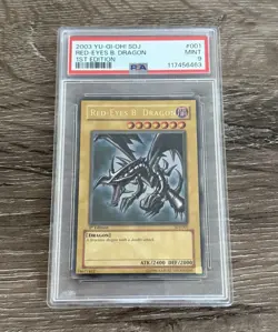 Red-Eyes B. Dragon Mint PSA 9 SDJ-001 1st Edition Ultra Rare 2003 Yu-Gi-Oh! - Image 3