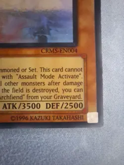 Red Dragon Archfiend/Assault Mode (Ghost Rare) CRMS-EN004 LP - Image 6