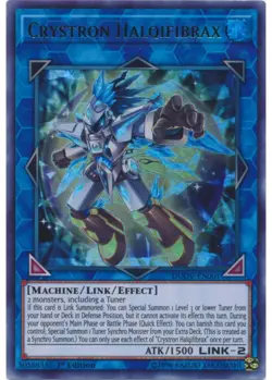 Yugioh - Crystron Halqifibrax (Ultra Rare) (1st Edition) - DUOV-EN001 P - Image 2