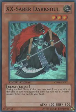 Yugioh! XX-Saber Darksoul - CT08-EN017 - Super Rare - Limited Edition Near Mint, - Image 2