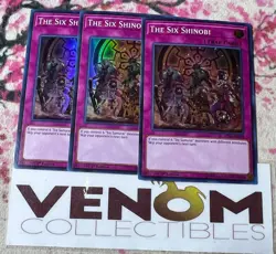 3x (M/NM) - The Six Shinobi - SPWA-EN008 - Super Rare - 1st Edition YuGiOh - Image 1