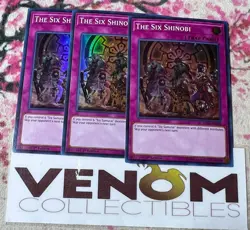3x (M/NM) - The Six Shinobi - SPWA-EN008 - Super Rare - 1st Edition YuGiOh - Image 2