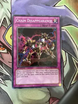 LCYW-EN289 Chain Disappearance Common 1st Edition NM Yugioh Card - Image 1