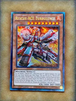 Yugioh Rescue-ACE Turbulence AMDE-EN007 Collector Rare 1st Ed NM - Image 2