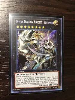 YuGiOh - Divine Dragon Knight Felgrand - Secret Rare - SHSP-EN056 - 1st - NM - Image 2