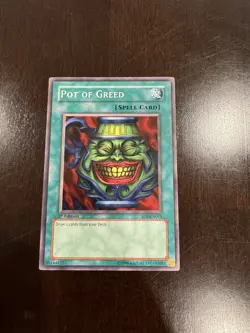 YUGIOH POT OF GREED SD1-EN015 COMMON LP - Image 1