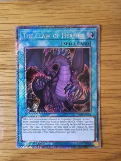 Yu-Gi-Oh the Claw of Hermos Platinum Secret Rare 1st Edition RA04-EN256 - Image 1
