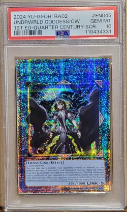 2024 YuGiOh RA02 EN045 Underworld Goddess 1st Edition Quarter Century Rare PSA10 - Image 3