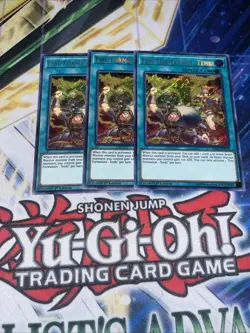 YUGIOH x3 FIRE FORMATION - TENKI 1ST EDITION SECRET RARE FIGA-EN028 Playset - Image 1