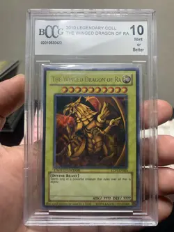 The Winged Dragon of Ra LC01-EN003 Yugioh Legendary Collection BCCG Beckett 10 - Image 1