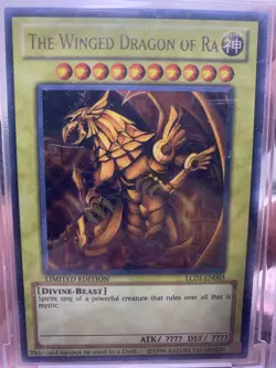 The Winged Dragon of Ra LC01-EN003 Yugioh Legendary Collection BCCG Beckett 10 - Image 4