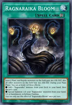 YUGIOH RAGNARAIKA BLOOM SECRET RARE 1ST EDITION NEAR MINT LEDE-EN058 - Image 2